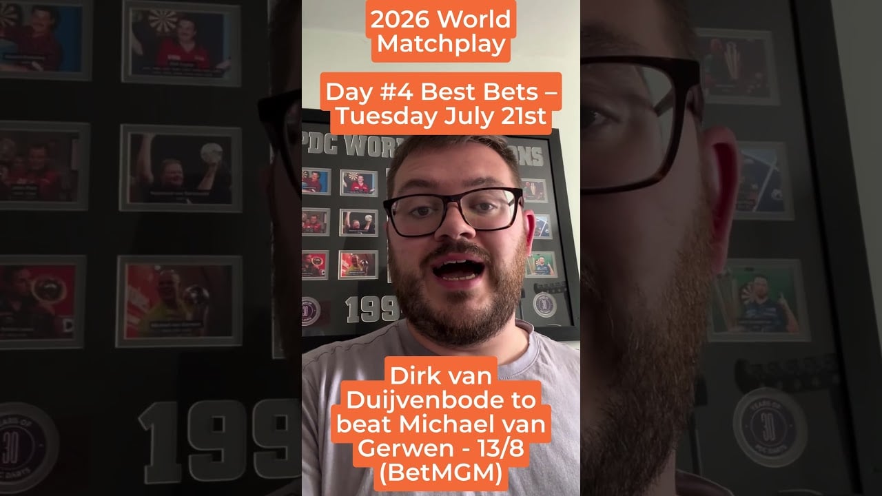 2026 World Matchplay darts – TUESDAY BETTING TIPS! video thumbnail