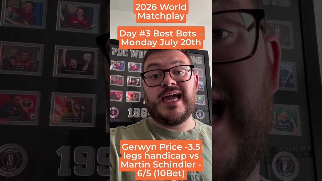 2026 World Matchplay darts – MONDAY BETTING TIPS! video thumbnail