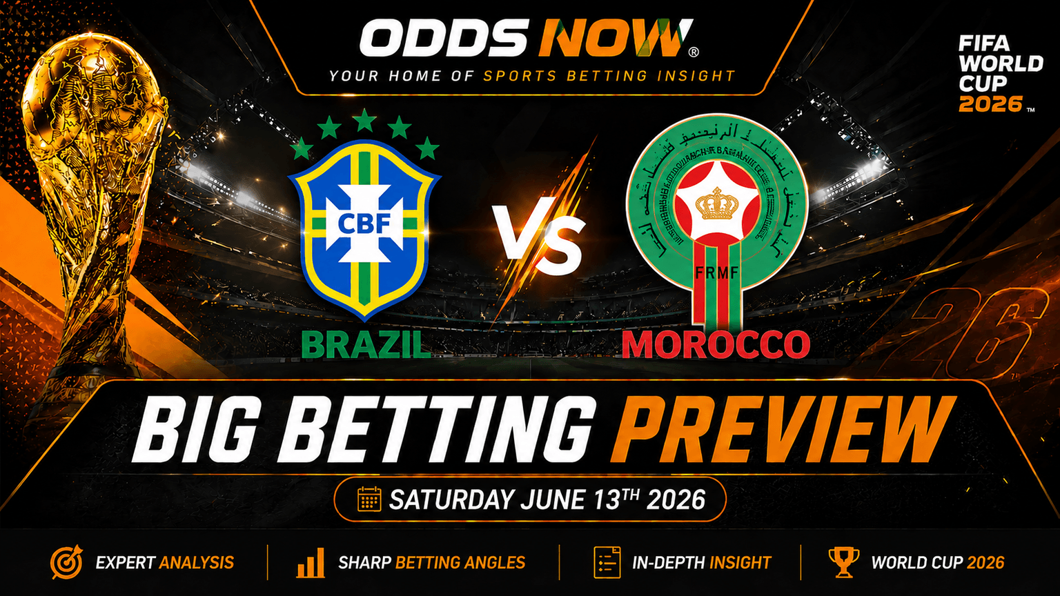 Brazil vs Morocco betting tips: Powerhouses collide in Group C