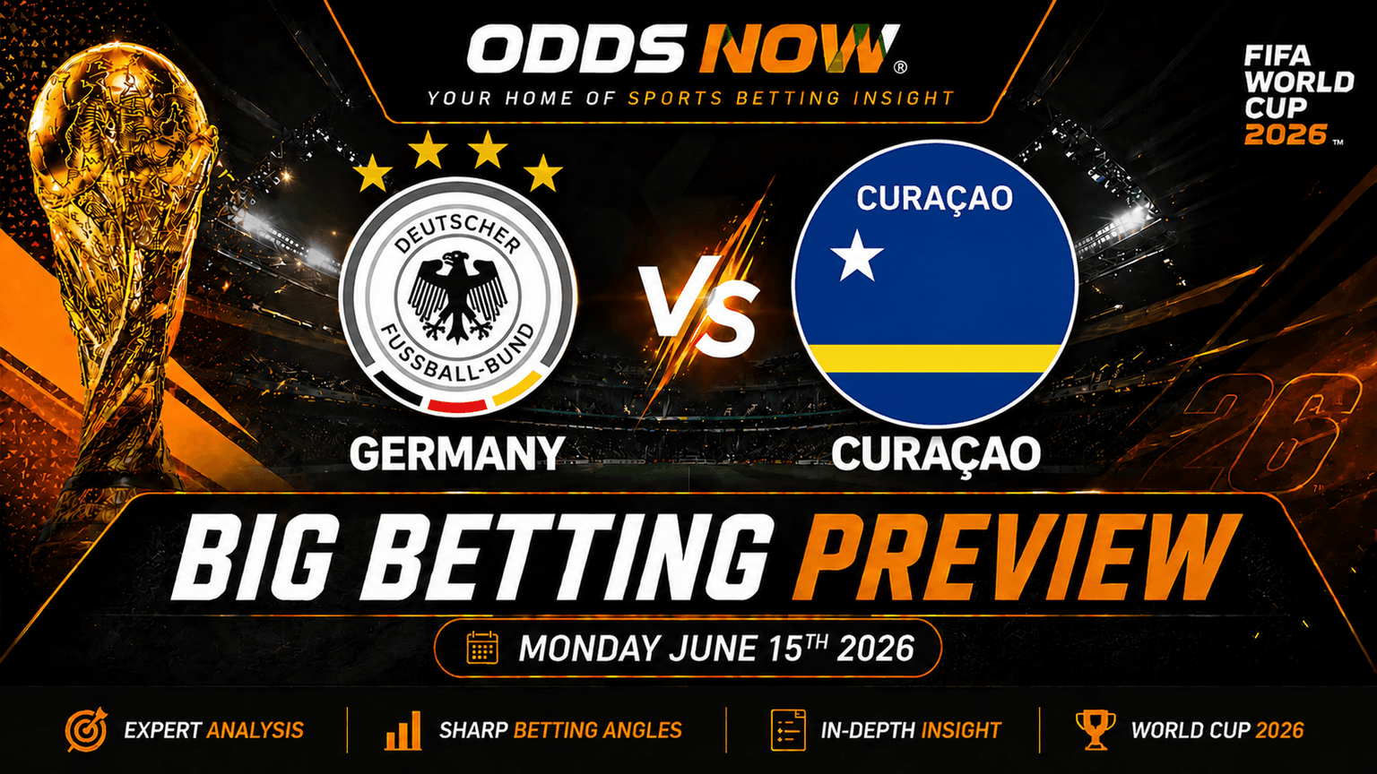 Germany vs Curucao betting tips: Favourites will want job done early