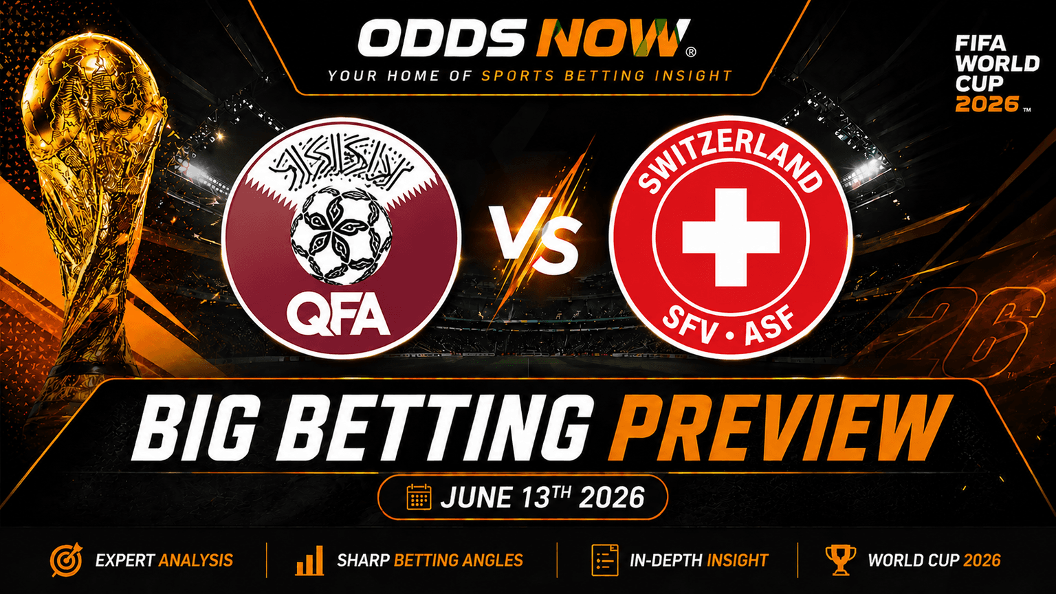 Qatar vs Switzerland betting tips: Back Swiss to roll poor opponents